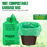 Compostable Garbage Bags - 17"x19" Small (Certified By Govt, Pack of 3=90pcs) - ECO365