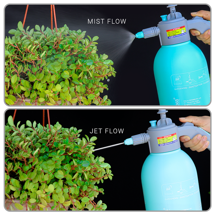 2 In 1 Heavy Duty Multi-Purpose Sprayer 2.2Litres(Mist & Jet Flow)- Suitable for Gardening, Car Wash, Sanitization - ECO365