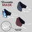 7 Layer Reversible Cotton Mask For Adults (Pack of 3)