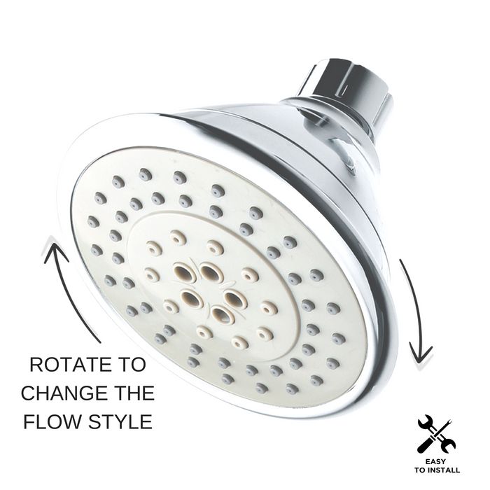 AirOxy Water Saving Shower Head 5 Flow in 1 - AO5R - ECO365