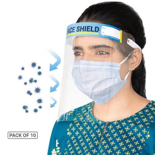 Micro Droplet Protection Screen - Disposable Sponge Face Shield - Pack of 10 - ECO365