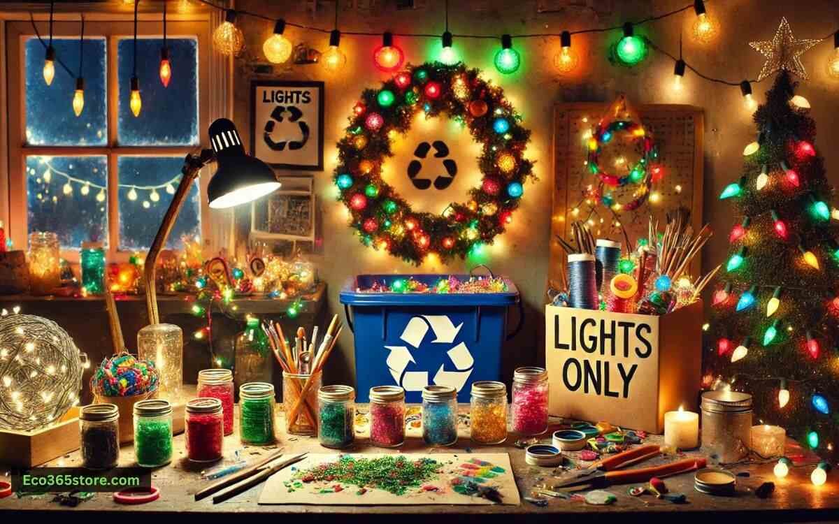 how to recycle christmas lights