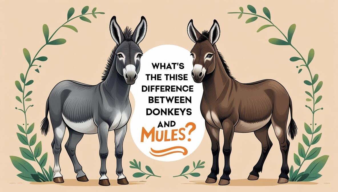 Difference Between Donkeys vs Mules