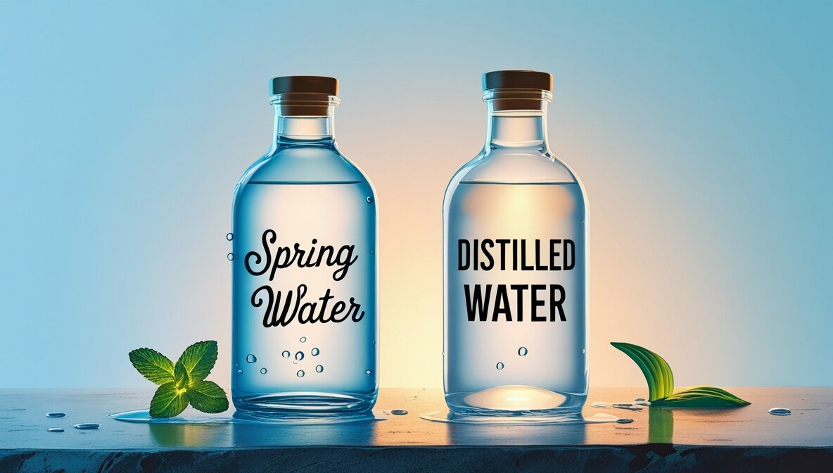 Spring vs Distilled Water