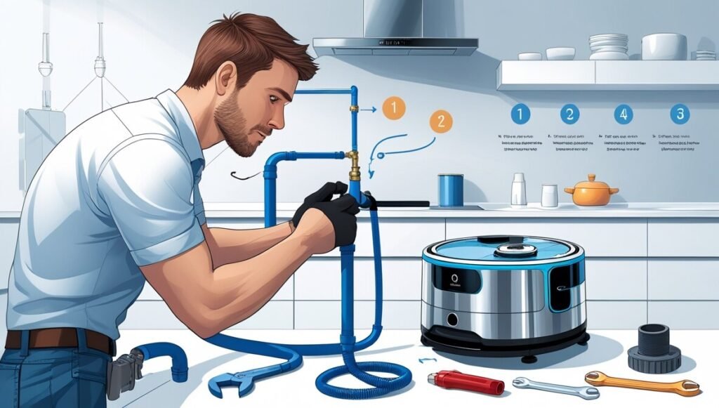 How to Install Water Pipe for Robot Cleaner